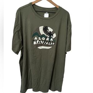 NWT Honolua Surf Co T-shirt Aloha Stamp Green 3X